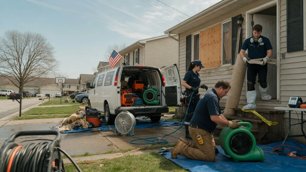 Water Damage Restoration in Hebron, IN near me